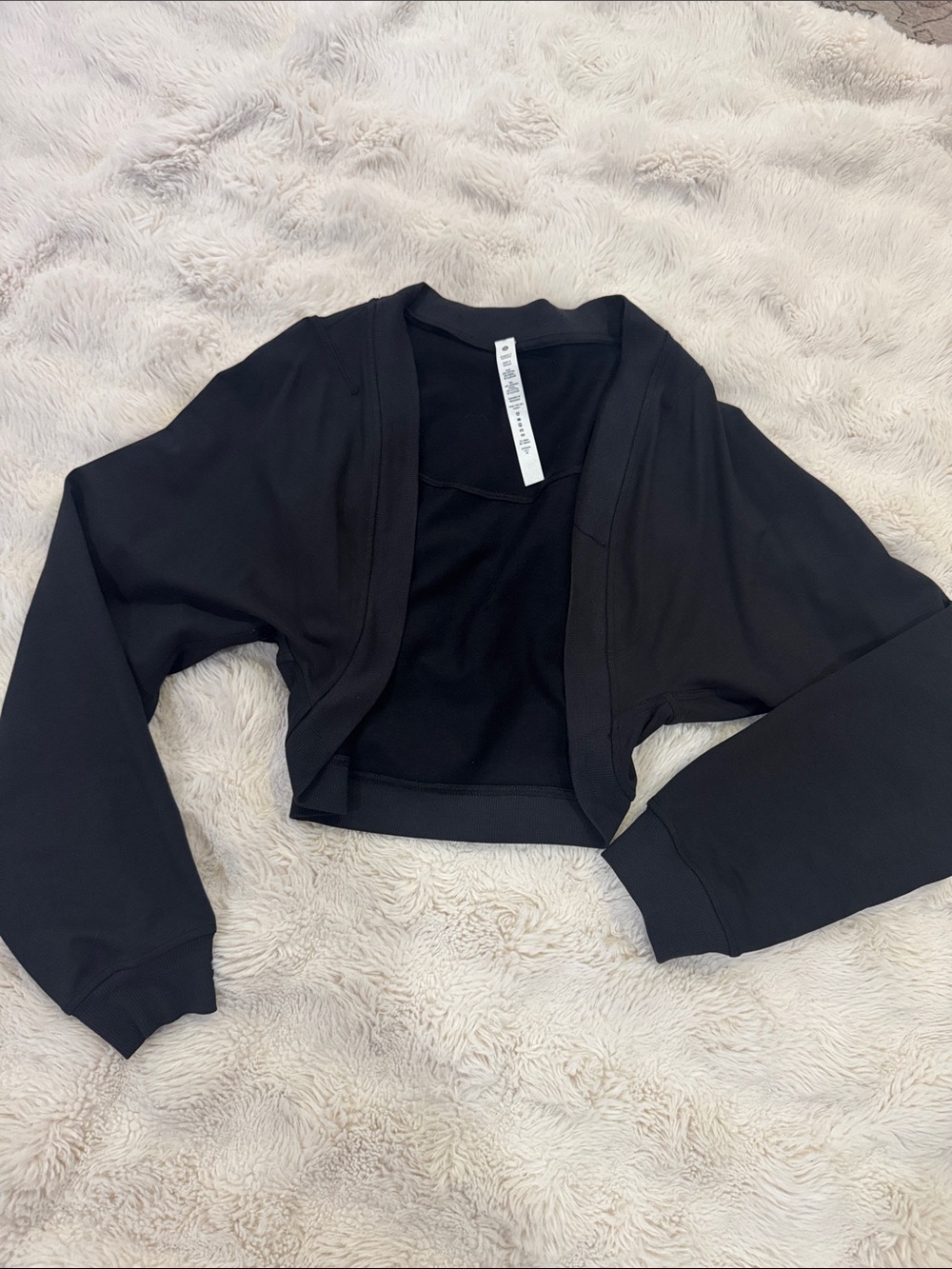 lululemon black shrug- Be calm